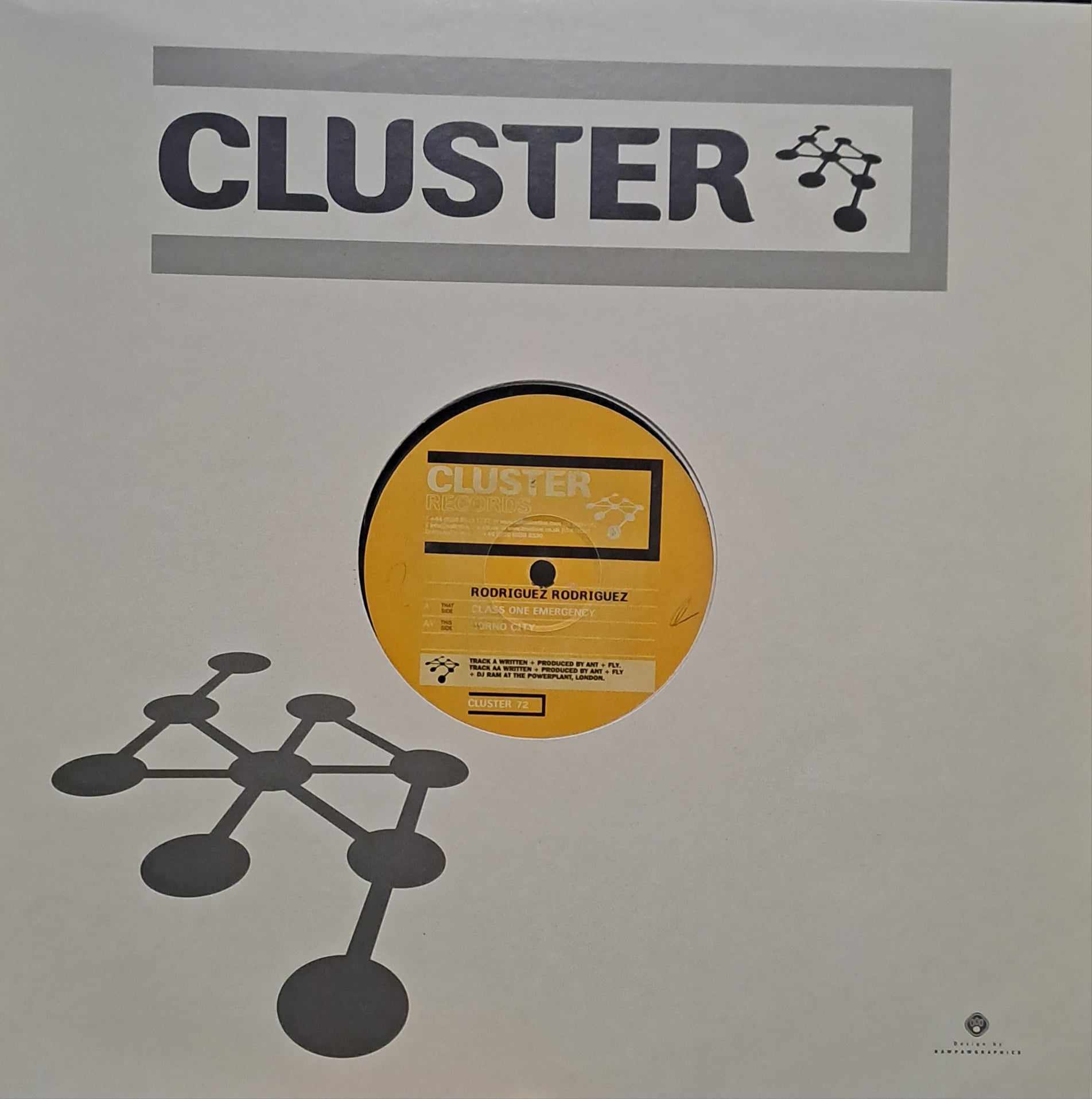 Cluster Records 72 - vinyle techno